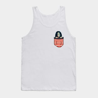 Michelle Obama Chest Pocket Tank Top